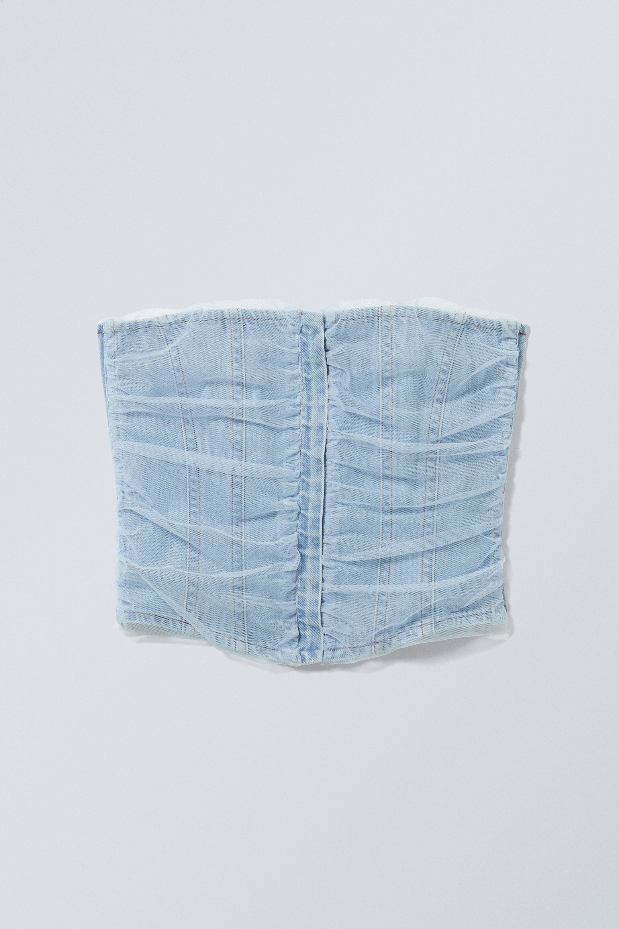 Light Blue - Next Mesh Denim Top - 1