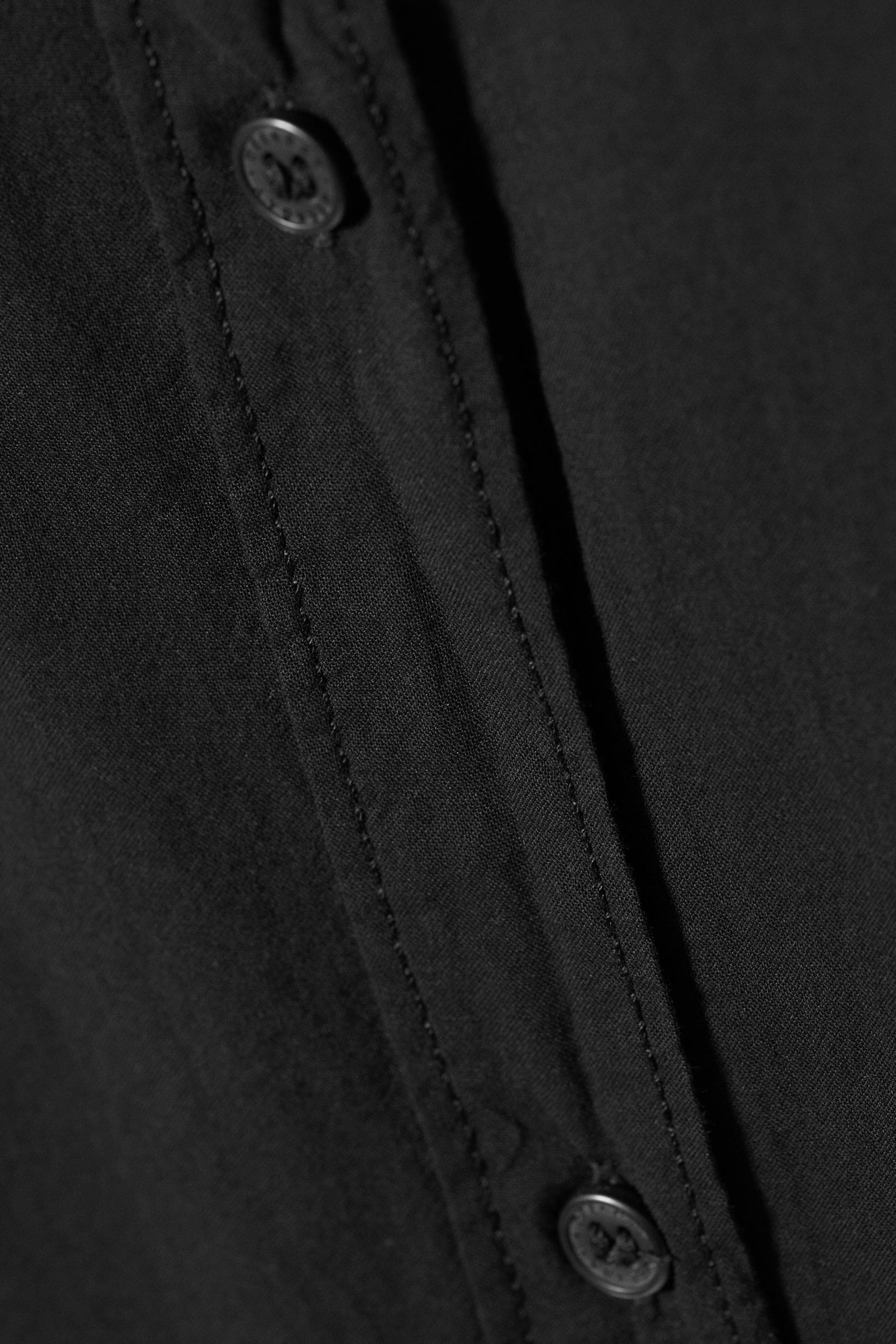 Black - Jody Cotton Voile Shirt - 1
