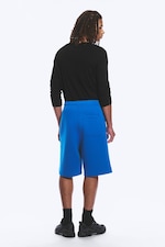 Bright Blue - Loose Fit Scuba Shorts - 3