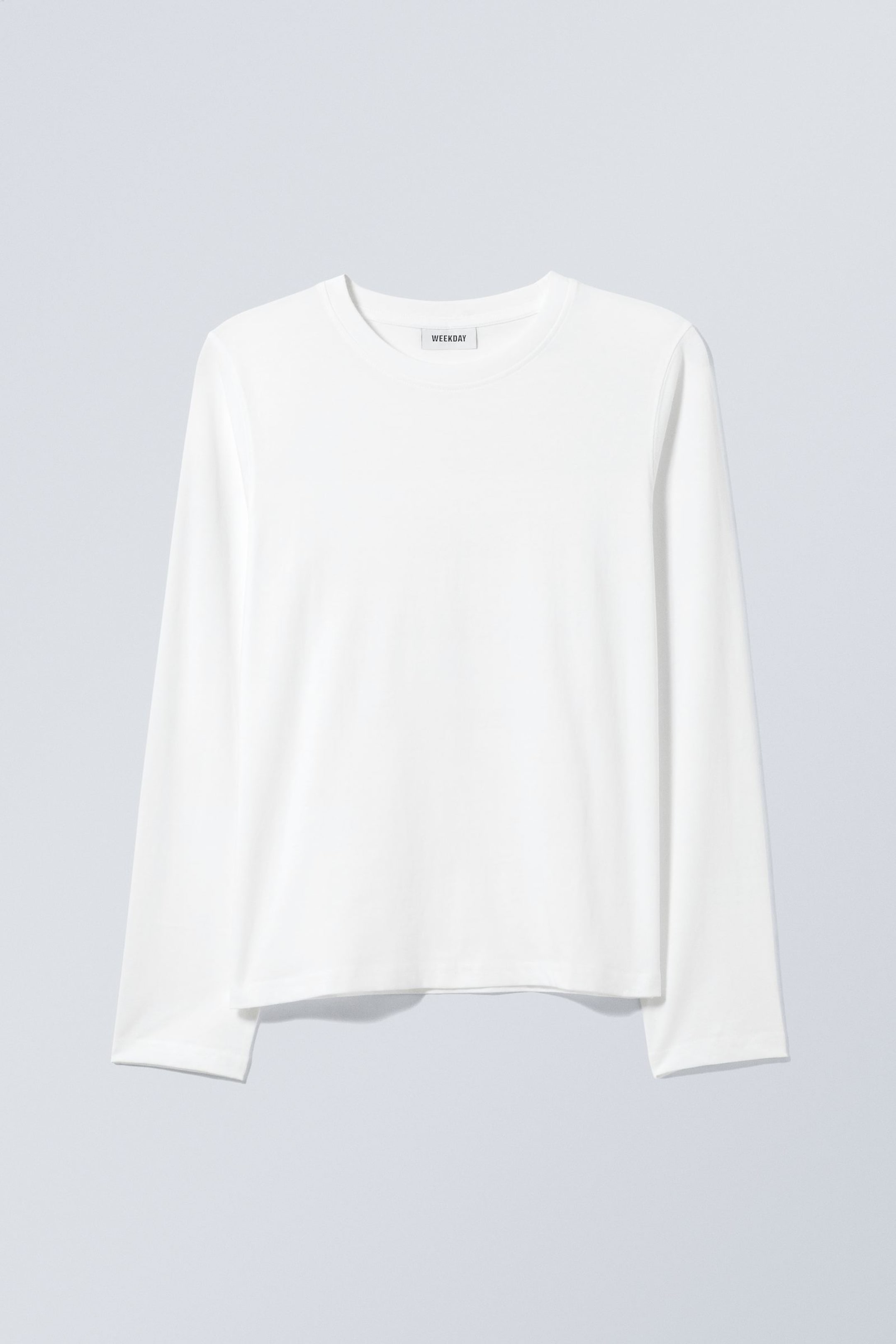 Wit - Essence standaard top met lange mouwen - 1