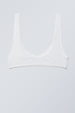White - Jade Soft Cotton Bra - 1