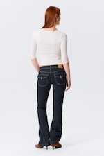 Off-white - Fitted Three-Quarter Sleeve Top - 2