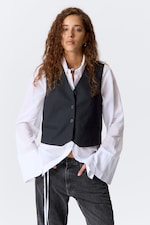 Pinstriped Dark Blue - Suiting Waistcoat - 2