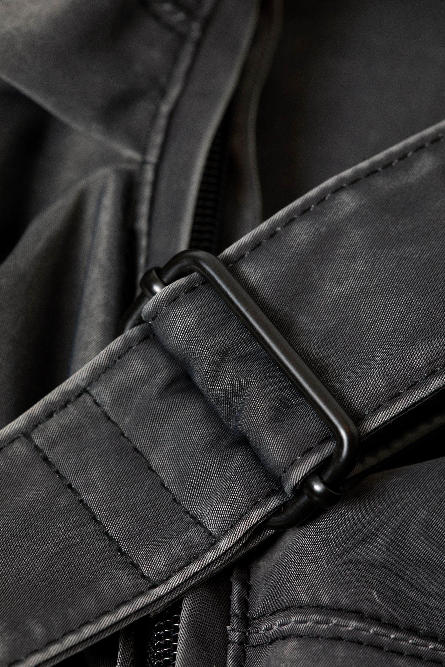 RUCHED CROSSBODY BAG - Black - 2