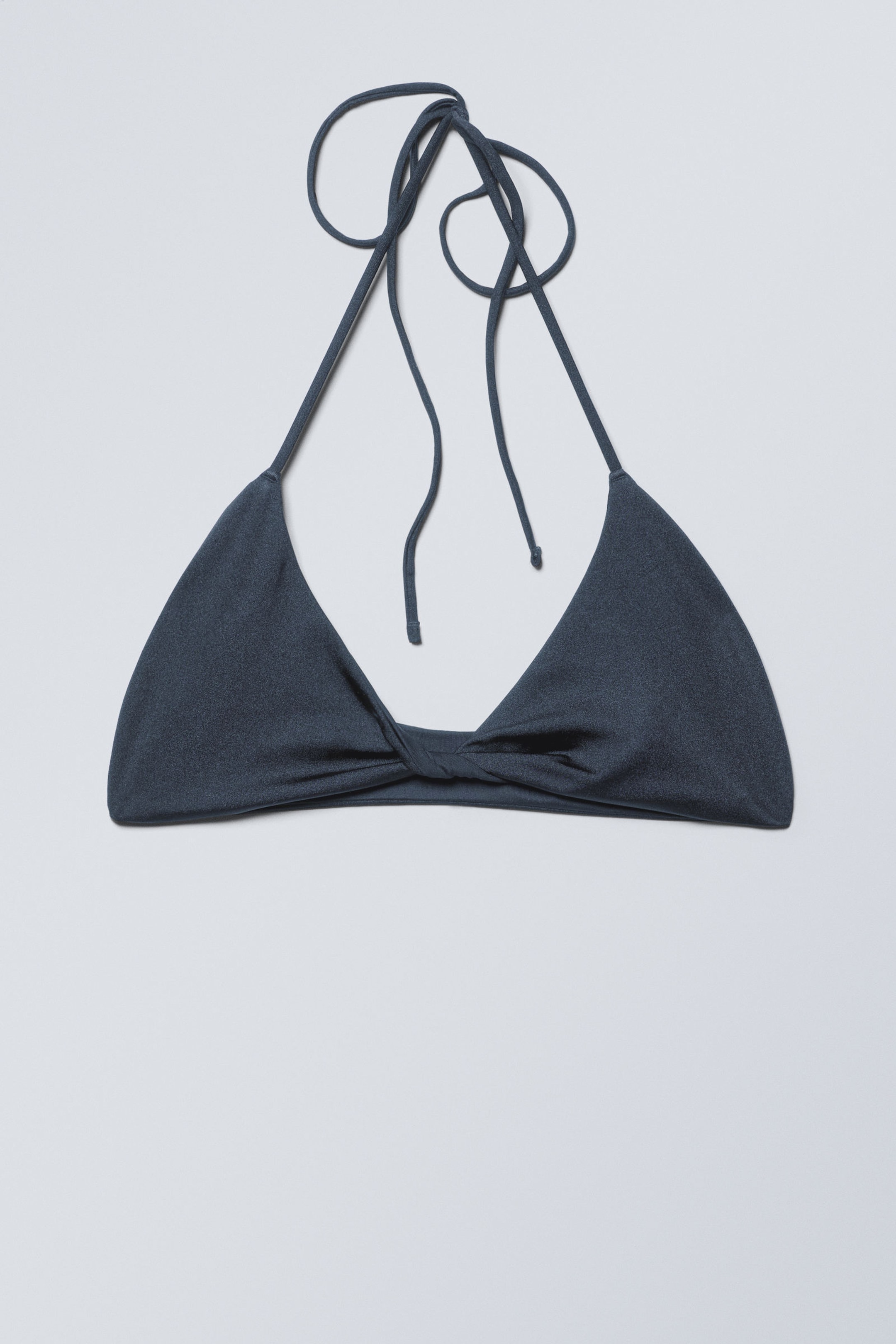 Dunkelblau - Neckholder Bikini-Oberteil - 4