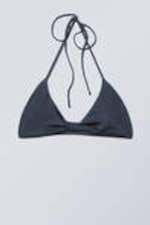 Dunkelblau - Neckholder Bikini-Oberteil - 4