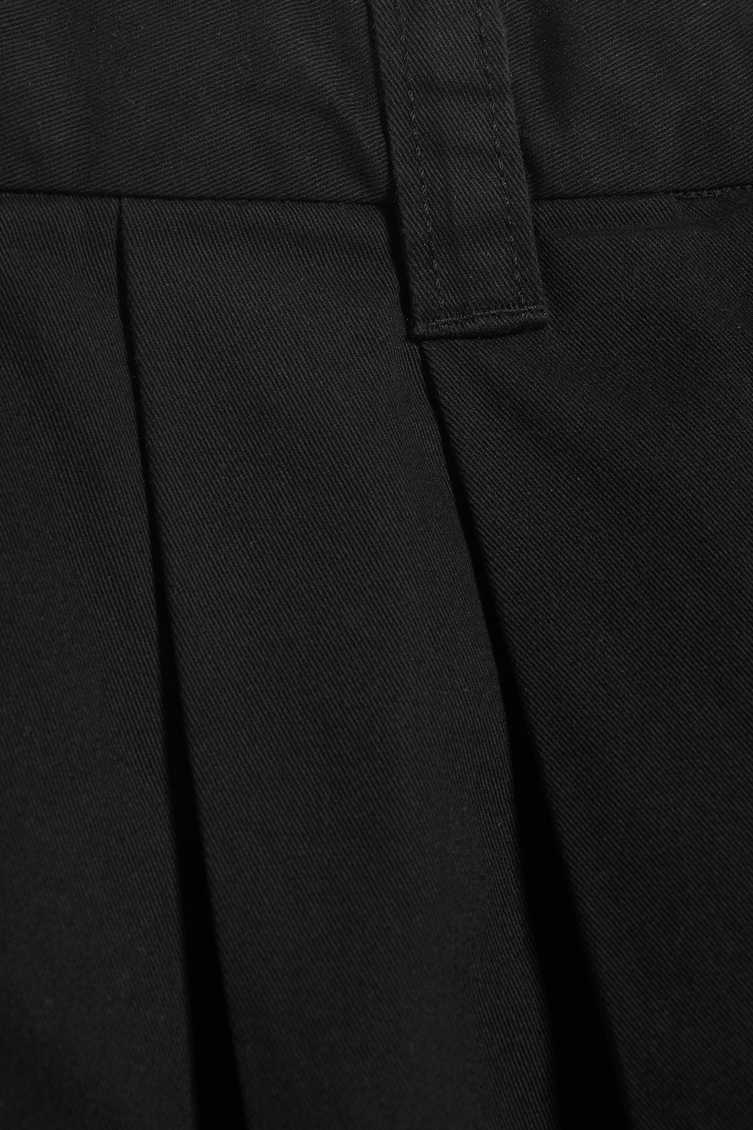 Cotton Chino Shorts - Black/Light Dusty Beige - 3