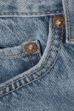 Blue Medium Dusty - Klean mid waist regular straight jeans - 6