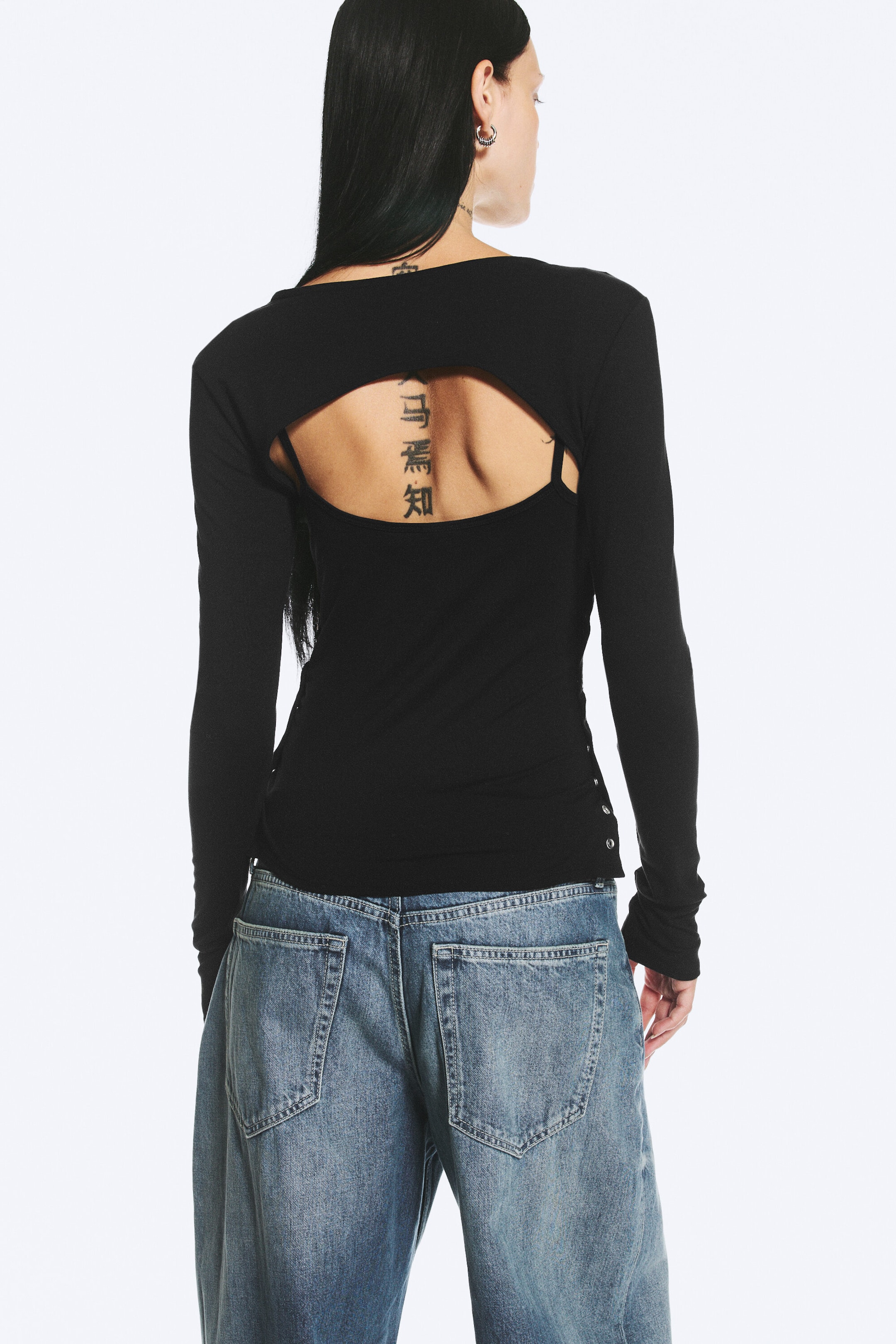 Svart - Lag-på-lag to-delt bolero-singlet - 3