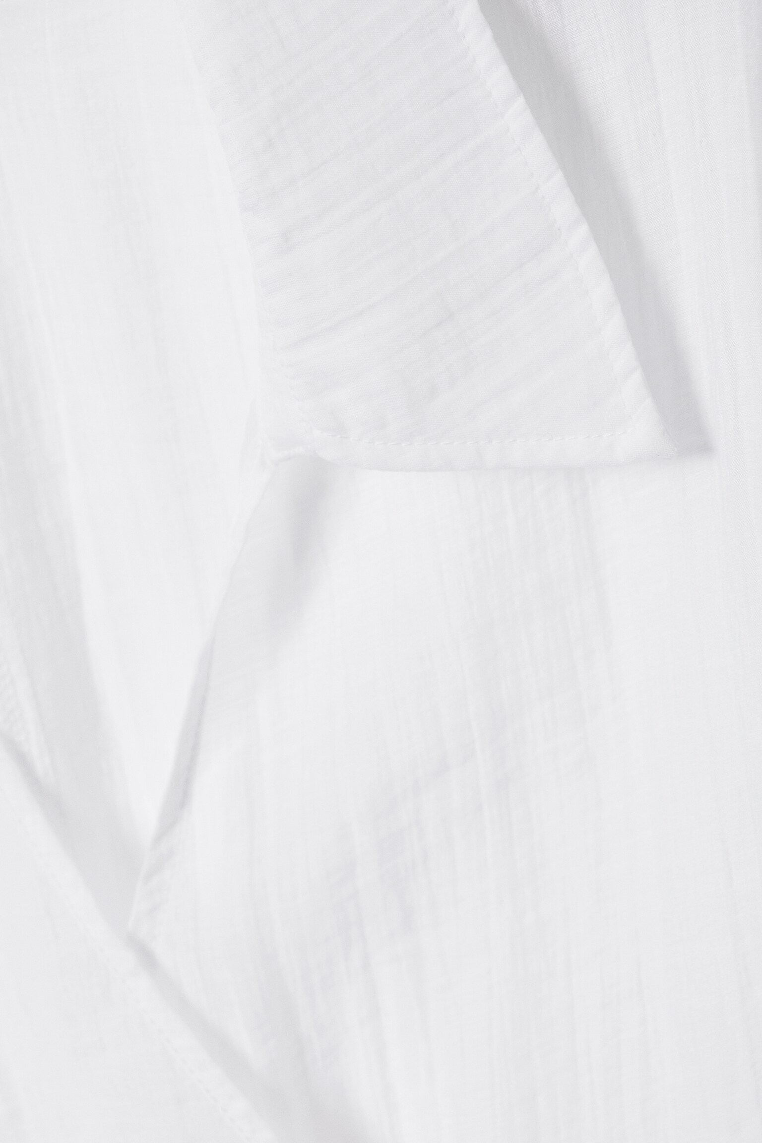 Texturerad långärmad omlottblus - Transparent vit/Transparent Svart/Ljusgrå - 6