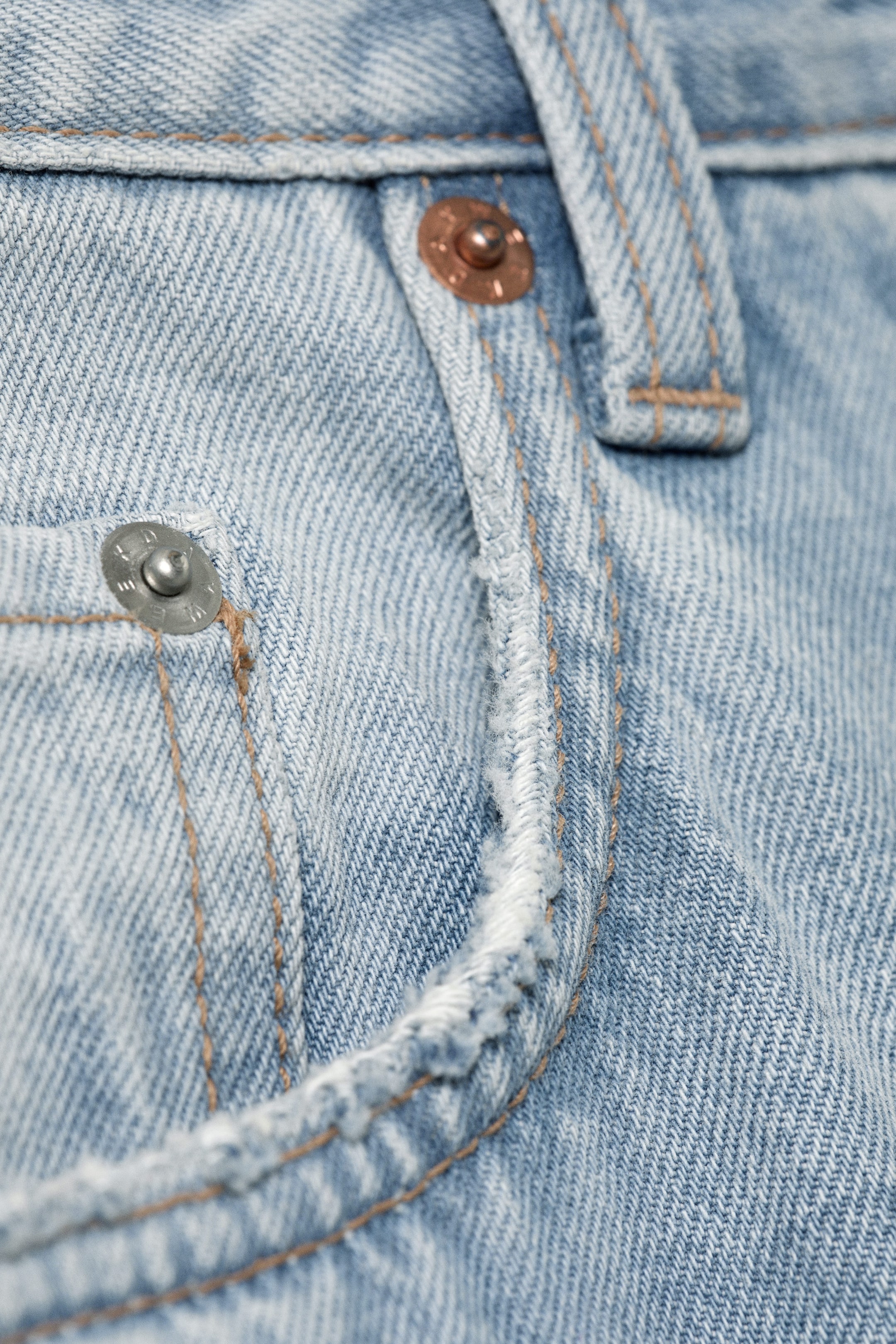 Kimberley Blue - Bleu clair - Jean baggy unisexe Astro taille mi-haute - 8