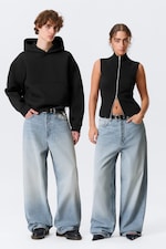 Kimberley Blue - Bleu clair - Jean baggy unisexe Astro taille mi-haute - 2