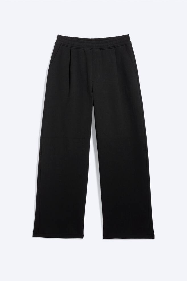 Pleated Joggers - Black - 1