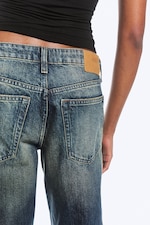 Baltic Blue - Dark Blue - Ample Low Rise Loose Wide Jeans - 8