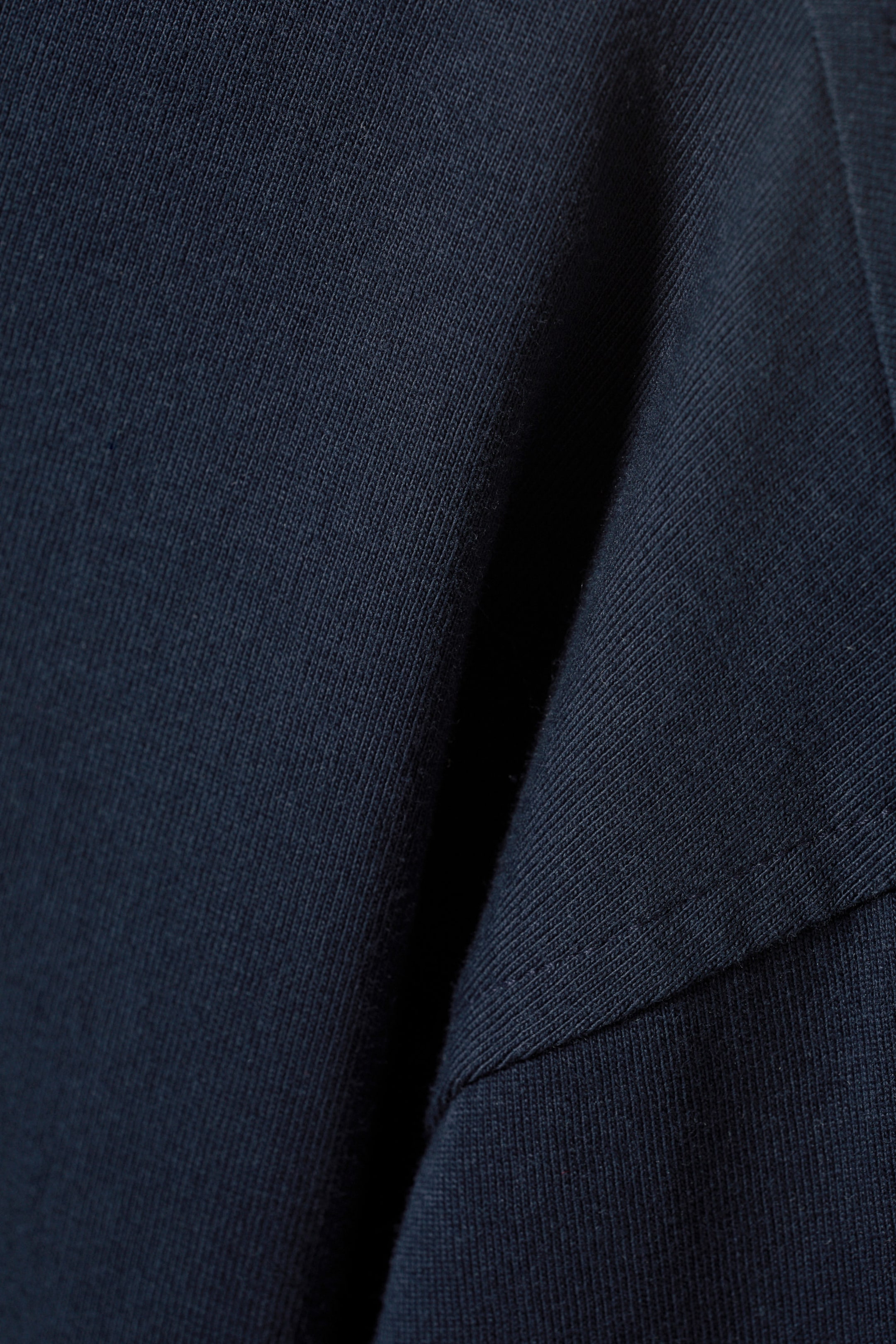 Dark Navy Blue - Oversized Long Sleeve T-shirt - 4