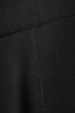 Black - Mid Rise Fitted Biker Shorts - 4