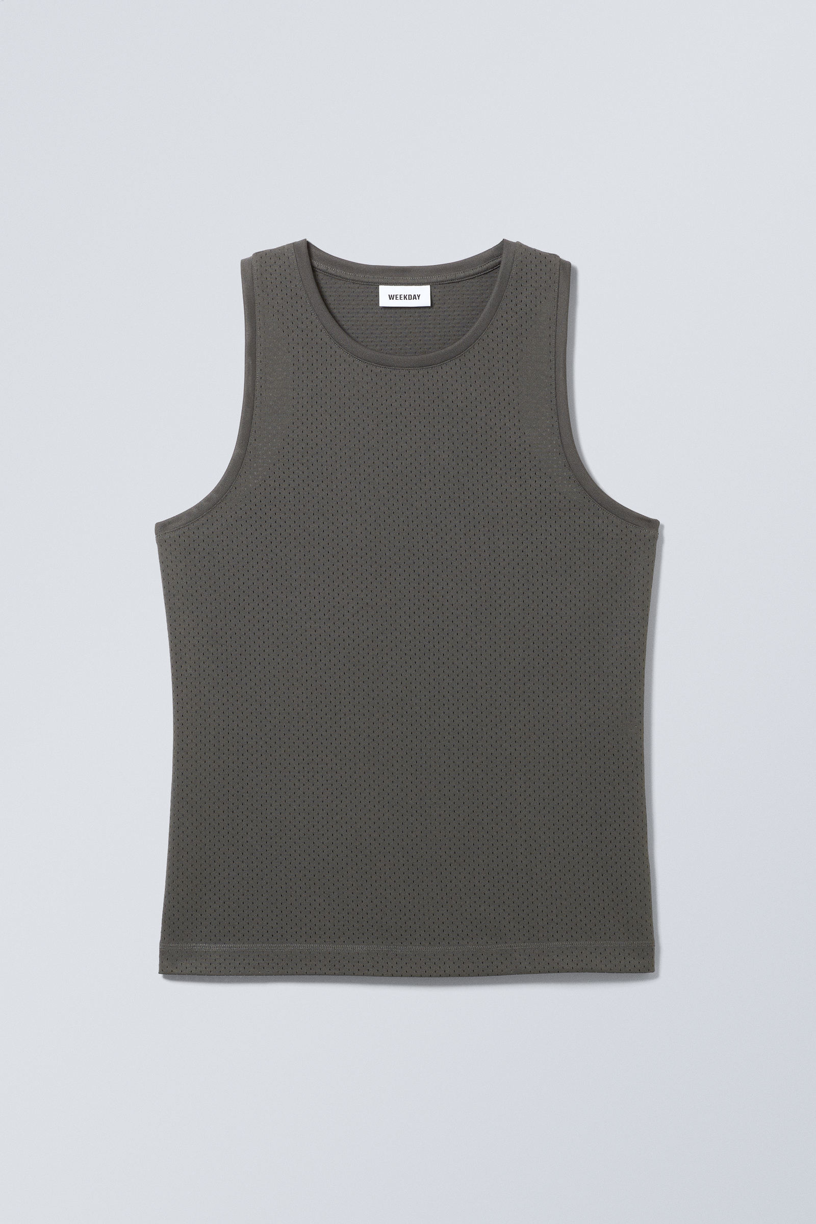 sport mesh tank top - Dark Grey | Weekday WW