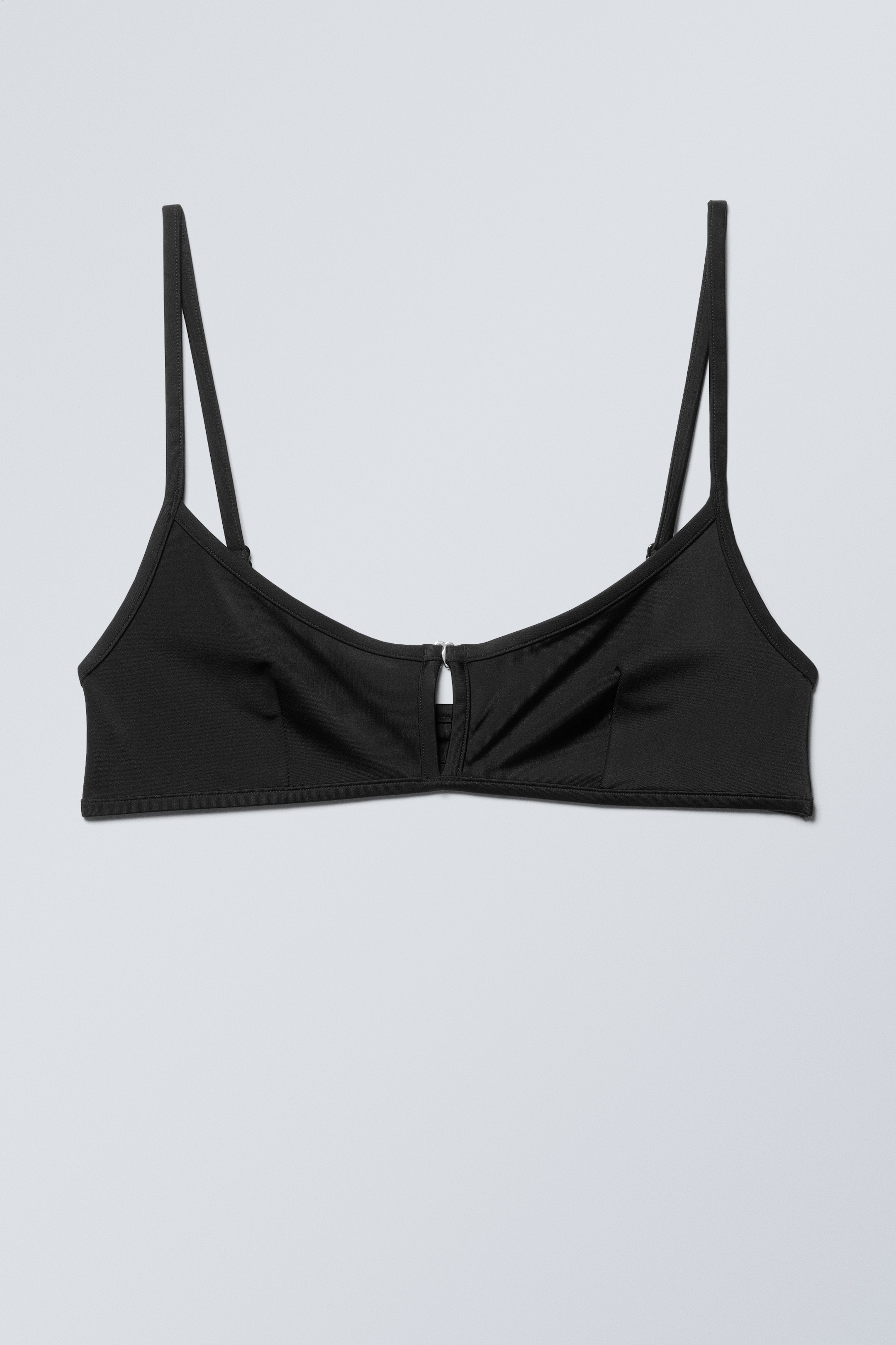 Größeres Bild anzeigen: Bikinioberteil mit vorderem Schnallenverschluss - Schwarz - Ladies | H&M AT 1