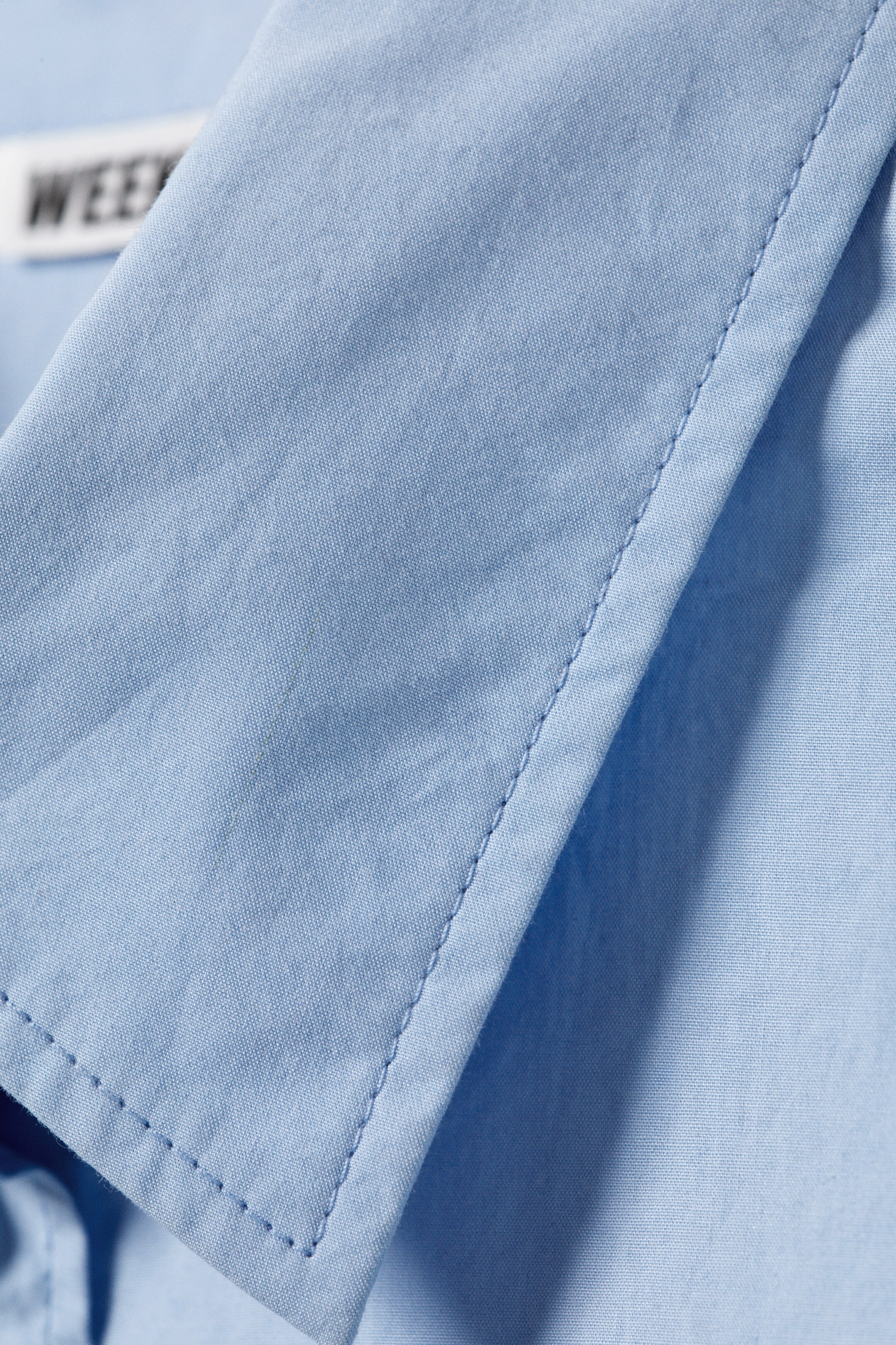 Ver imagen más grande: Camisa cropped holgada de algodón de manga larga - Azul claro - MUJER | H&M ES 6