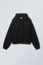 Zwart - Boxy hoodie van zware kwaliteit - 3
