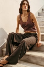 Dusty Lilac - Relaxed Sheer Tank Top - 0