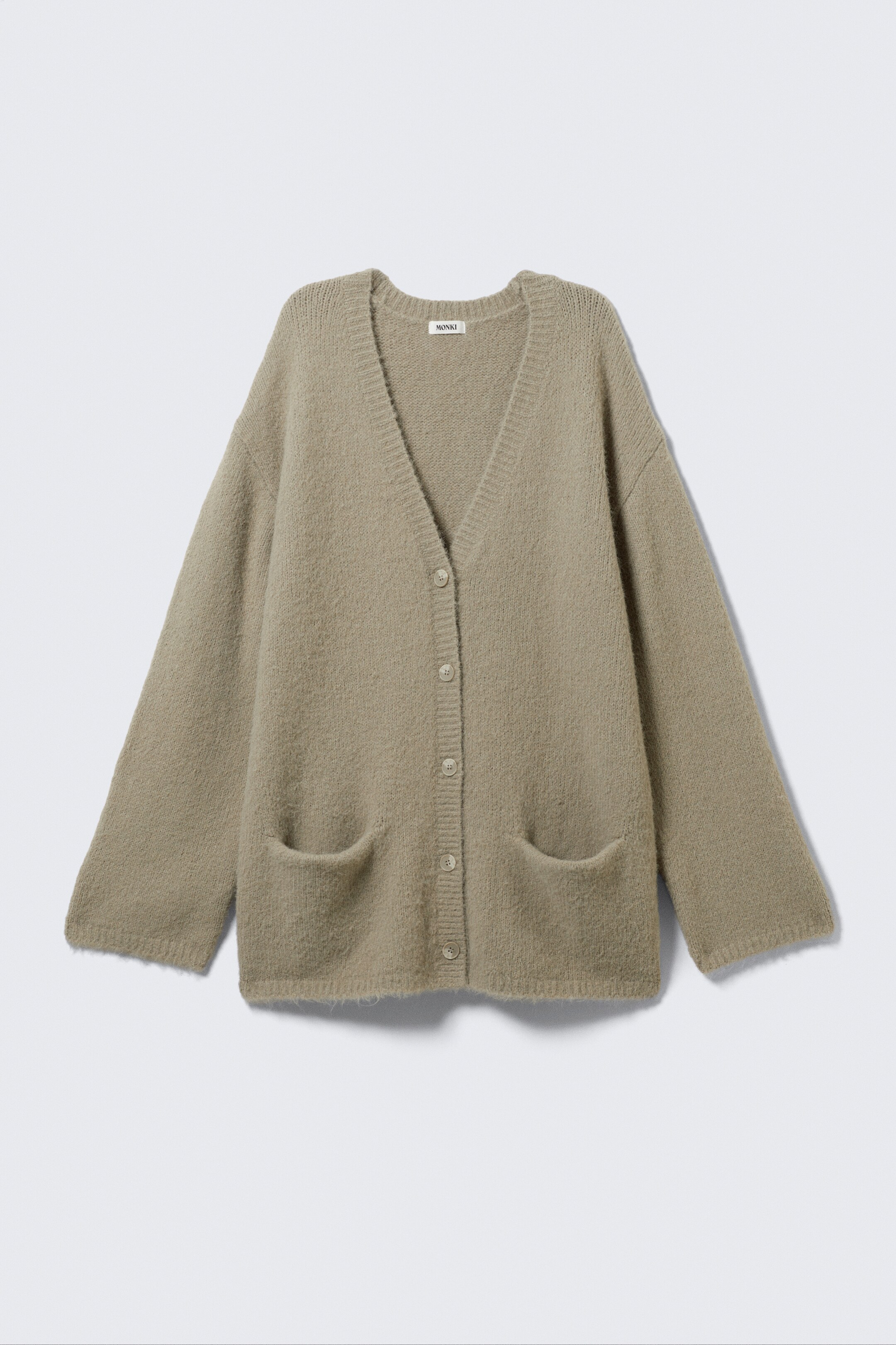 Ver imagem maior: Cardigan de Malha Suave com Decote em V - Bege sujo - SENHORA | H&M PT 4