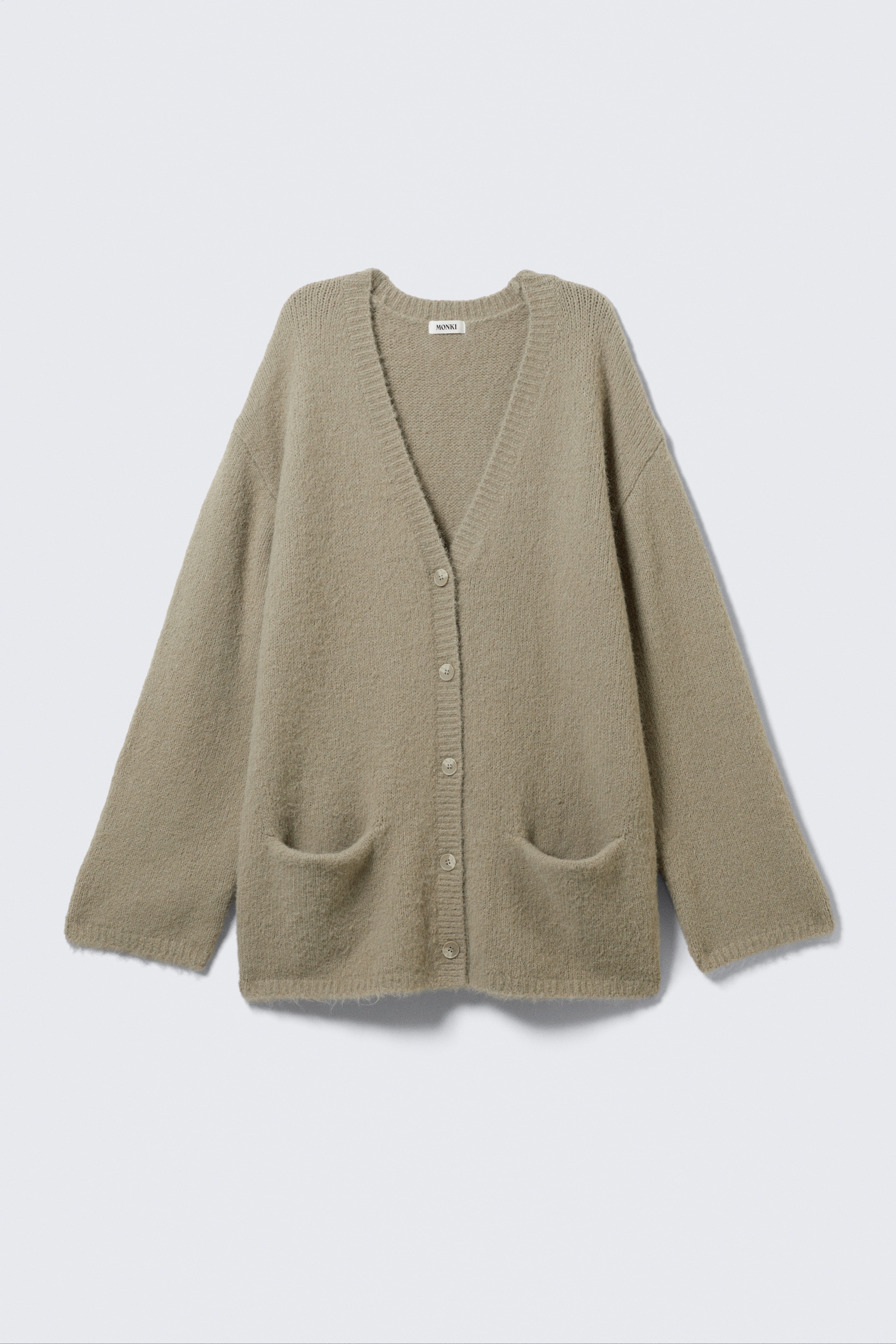 Ingrandisci l'immagine: Soft Knit V-Neck Cardigan - Dusty Beige - DONNA | H&M CH 4