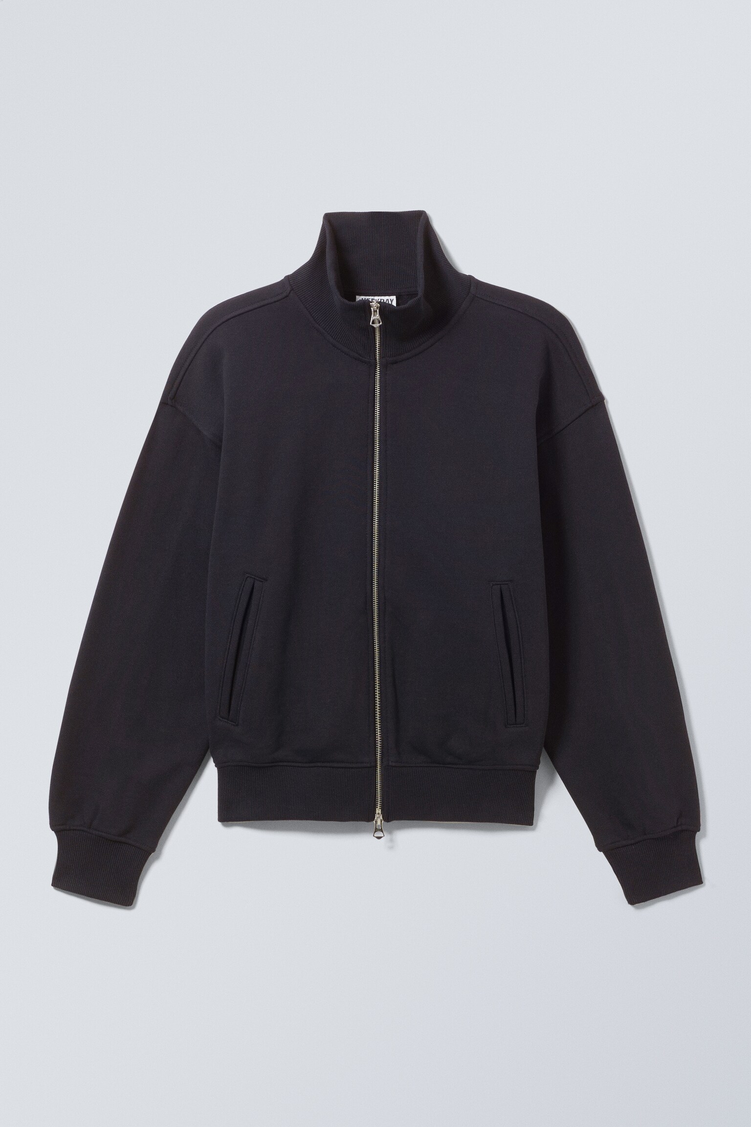 Casaco de algodão com fecho de correr - Azul marinho