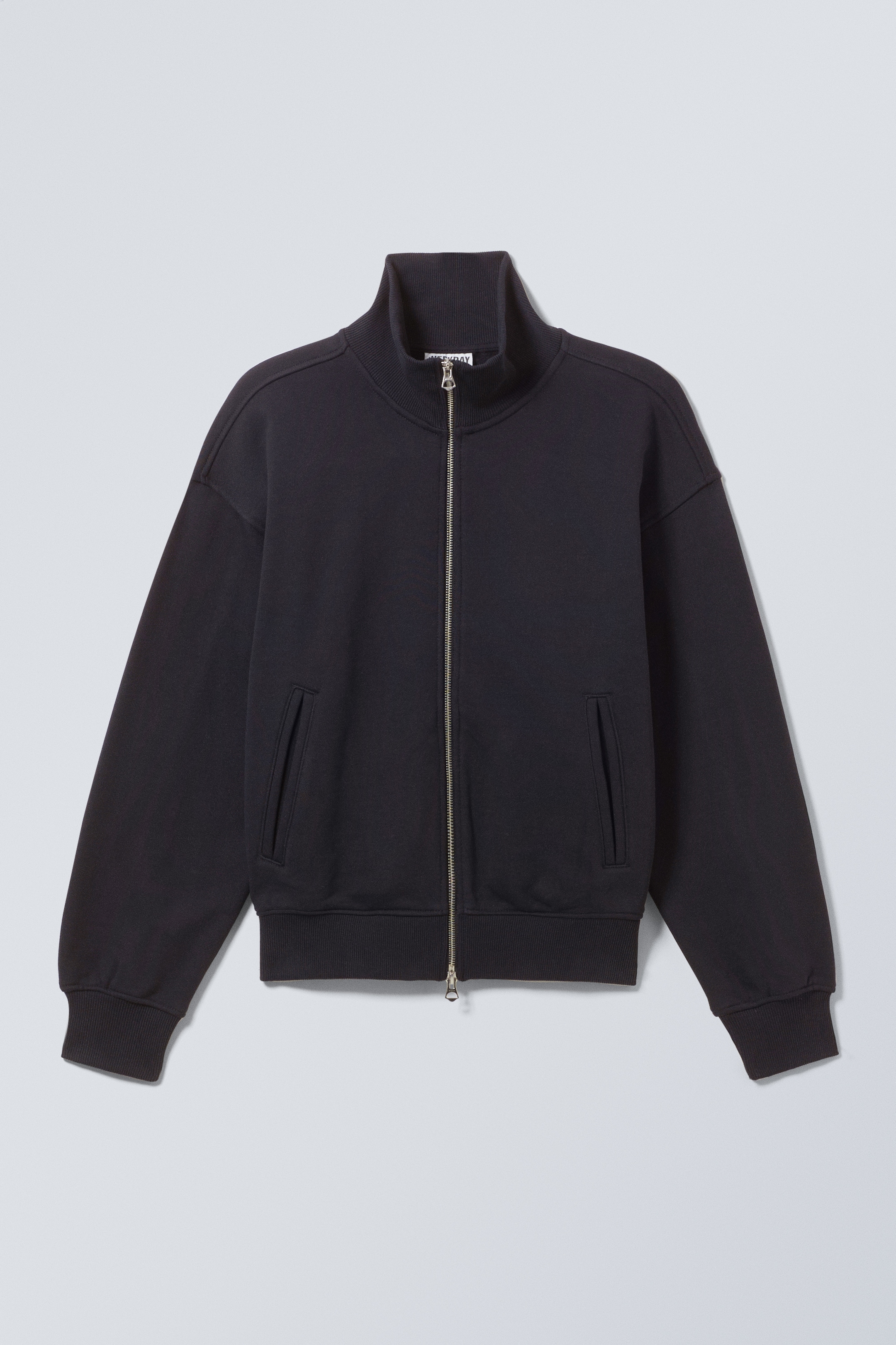 Zobrazit větší obrázek: Zip-up Cotton Track Jacket - Navy Blue - MUŽI | H&M CZ 1