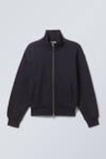 Navy Blue - Zip-up Cotton Track Jacket - 3