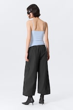 Dark Grey - Low Rise Pull-on Ripstop Trousers - 3