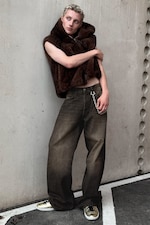 Mustard Black - Schwarz - Looser – Weite Jeans mit normaler Taille - 1