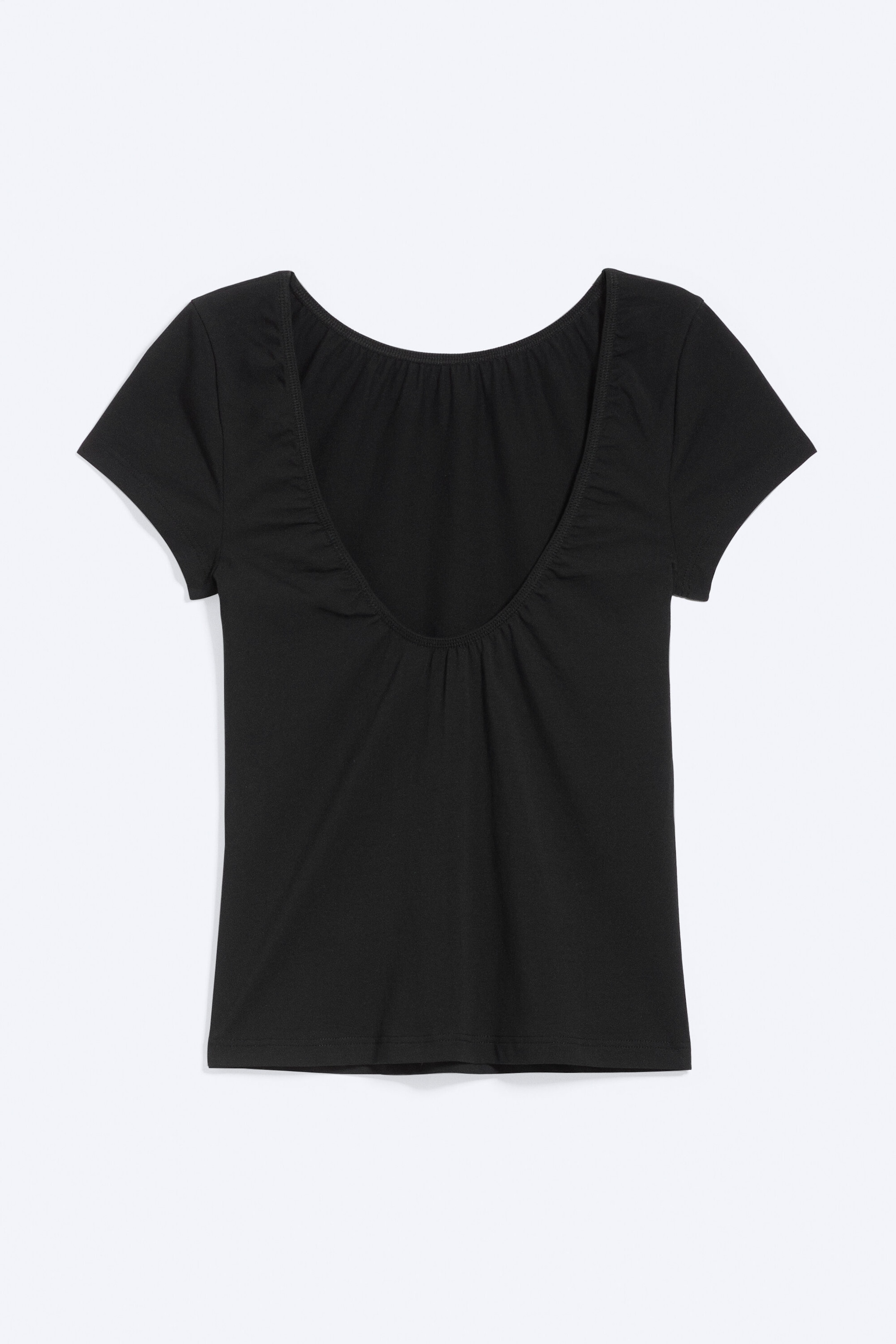 Black - Open back mini T-shirt - 4