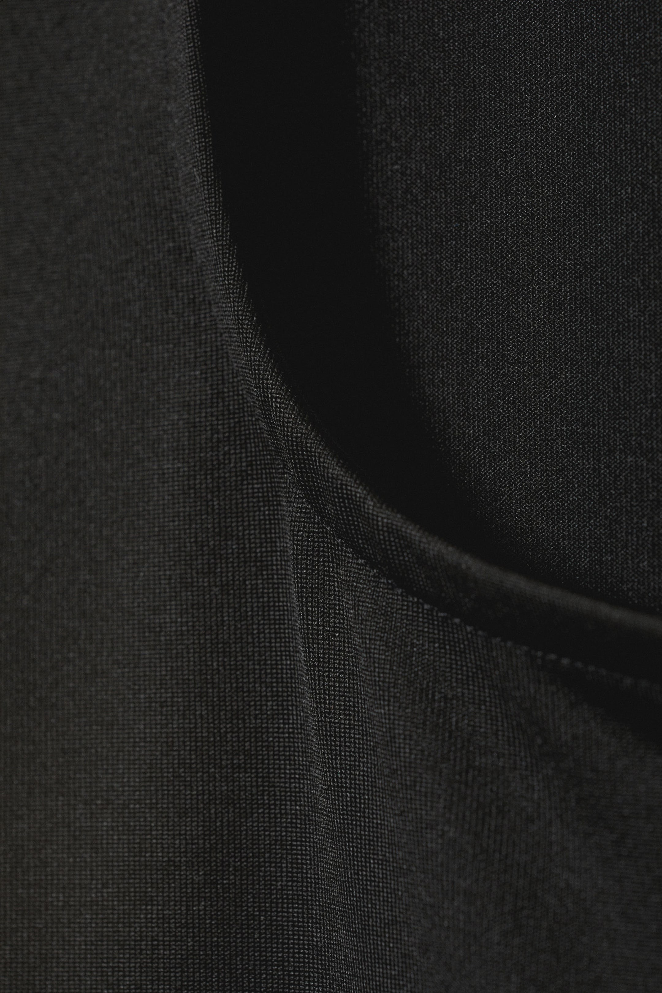 Black - Open Neck T-shirt - 2