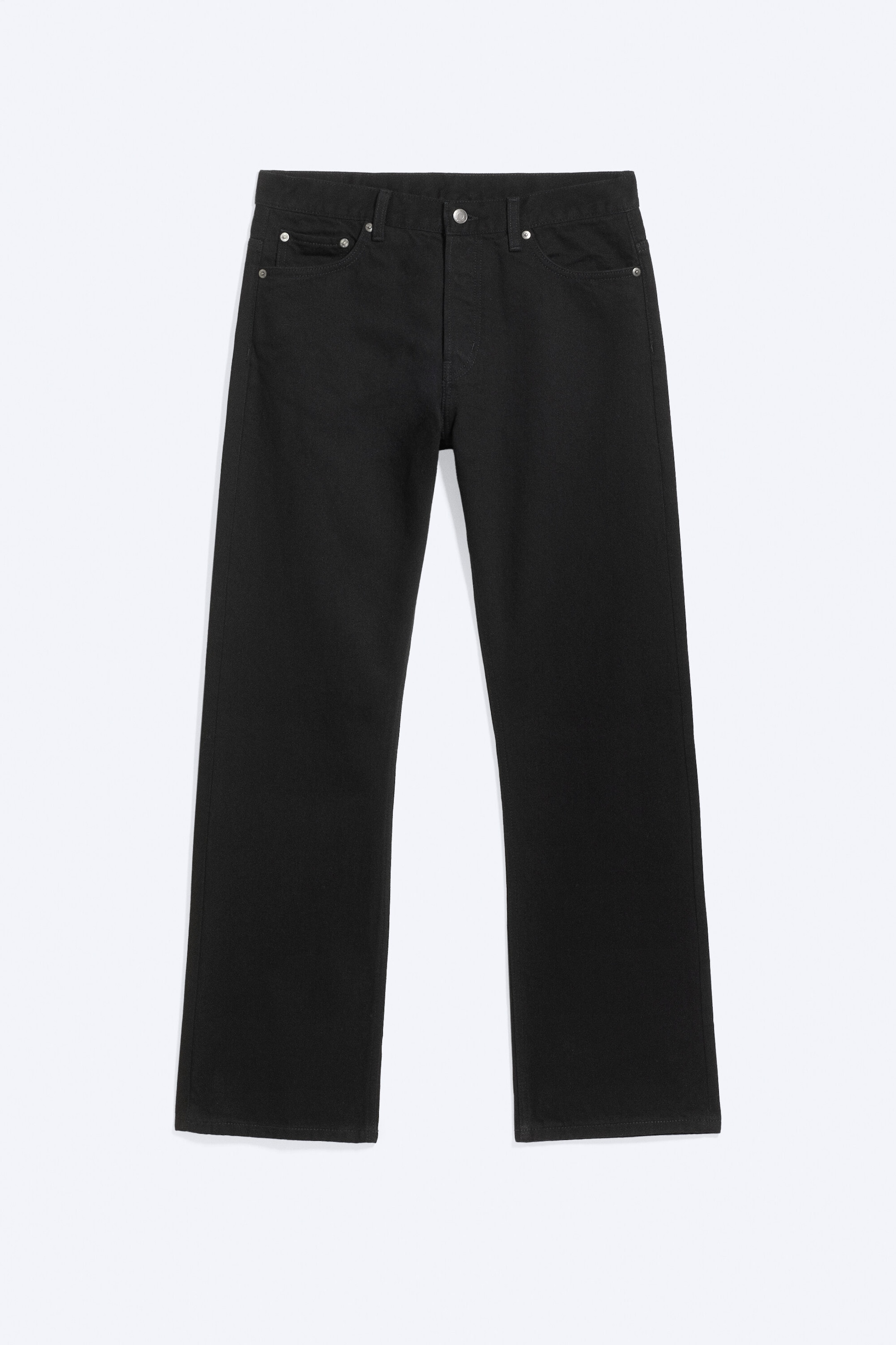 Black Rinse - Noir - SPACE JEAN TAILLE MI-HAUTE COUPE DROITE DÉCONTRACTÉE - 5