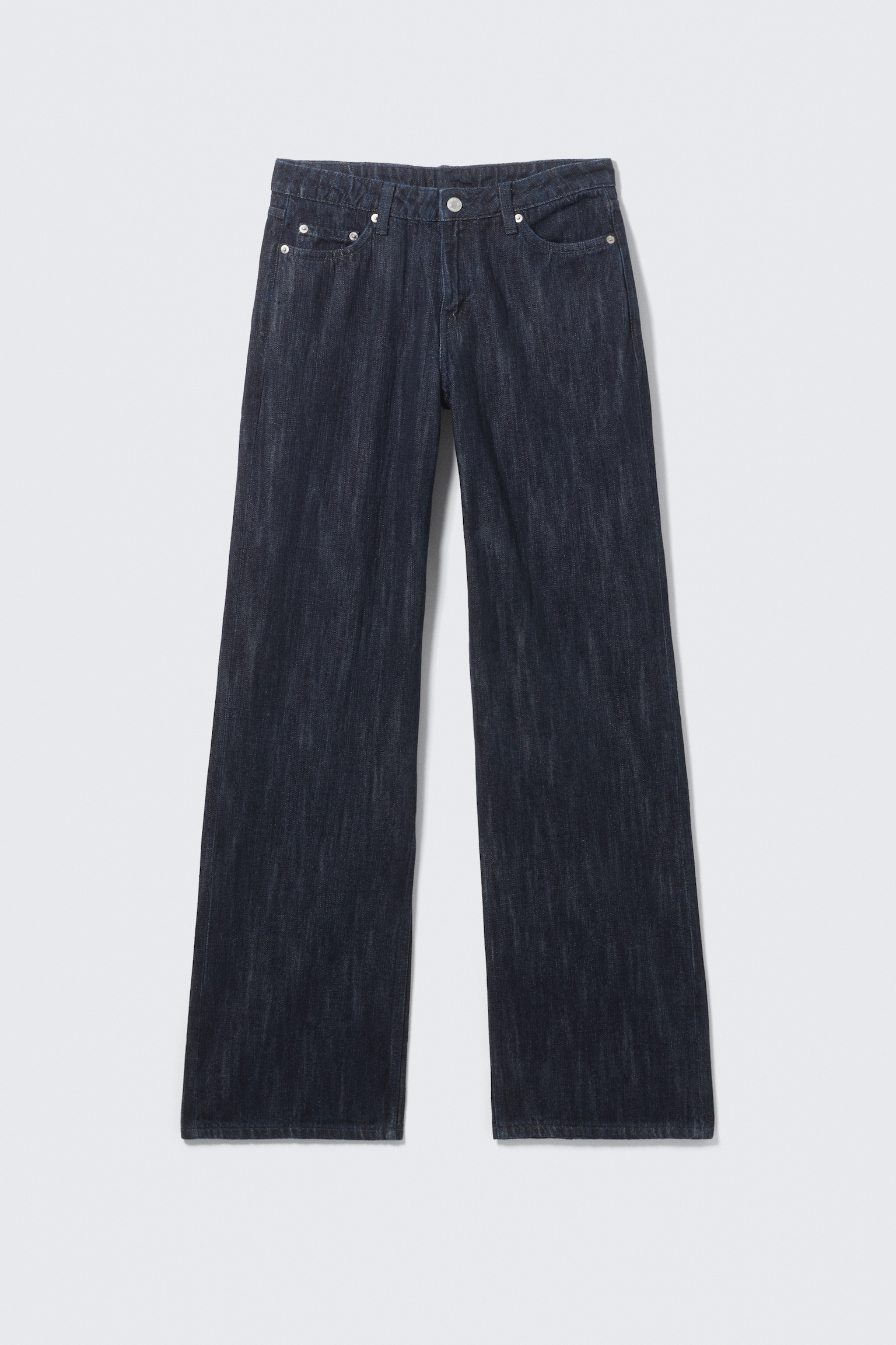Jean ample à taille mi-haute - Bleu foncé - 2