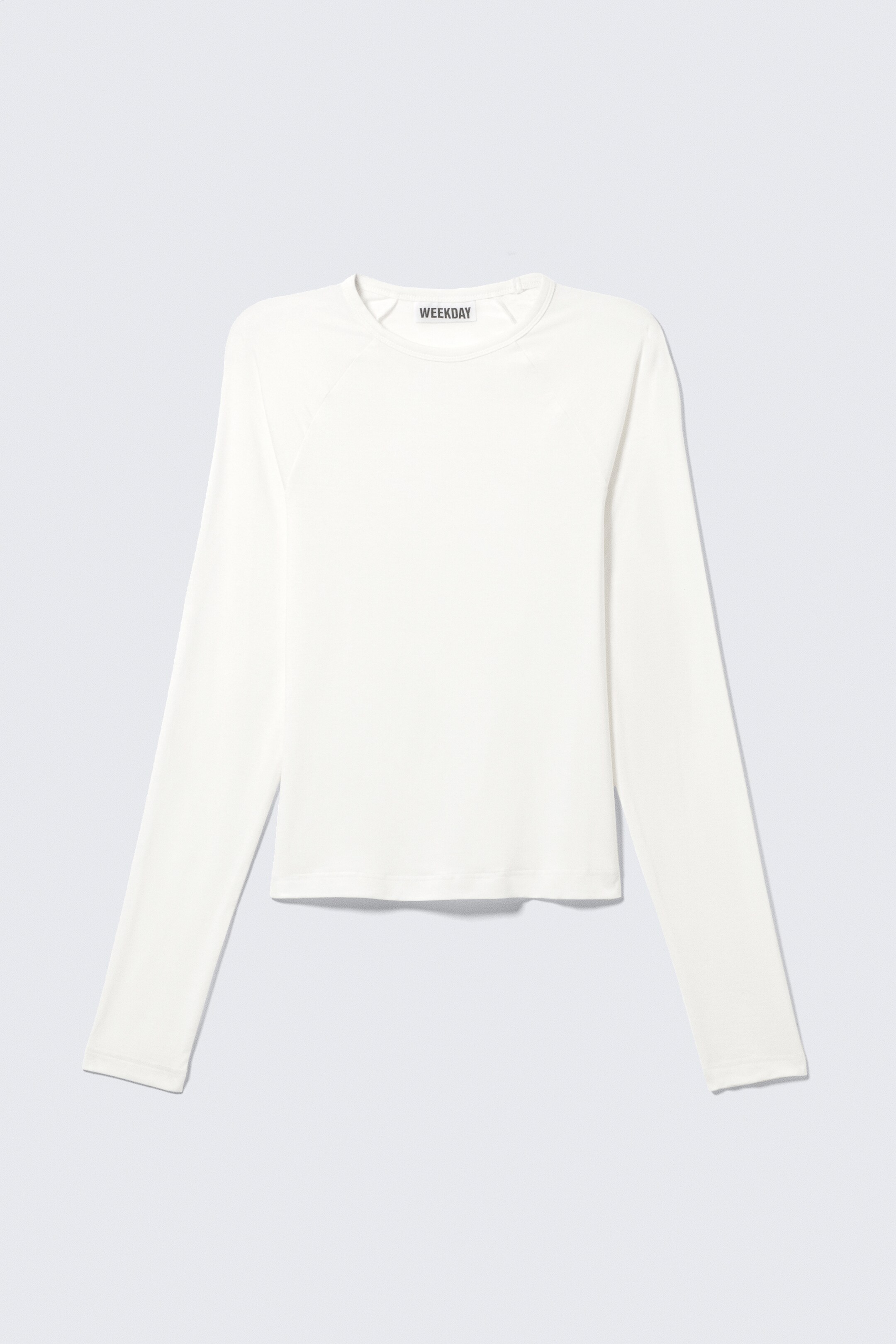 Zobrazit větší obrázek: Přiléhavý top s raglánovými rukávy - Bílá - ŽENY | H&M CZ 5