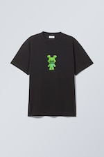 Robo Pixel Man - Oversized-T-Shirt mit Grafikprint - 0