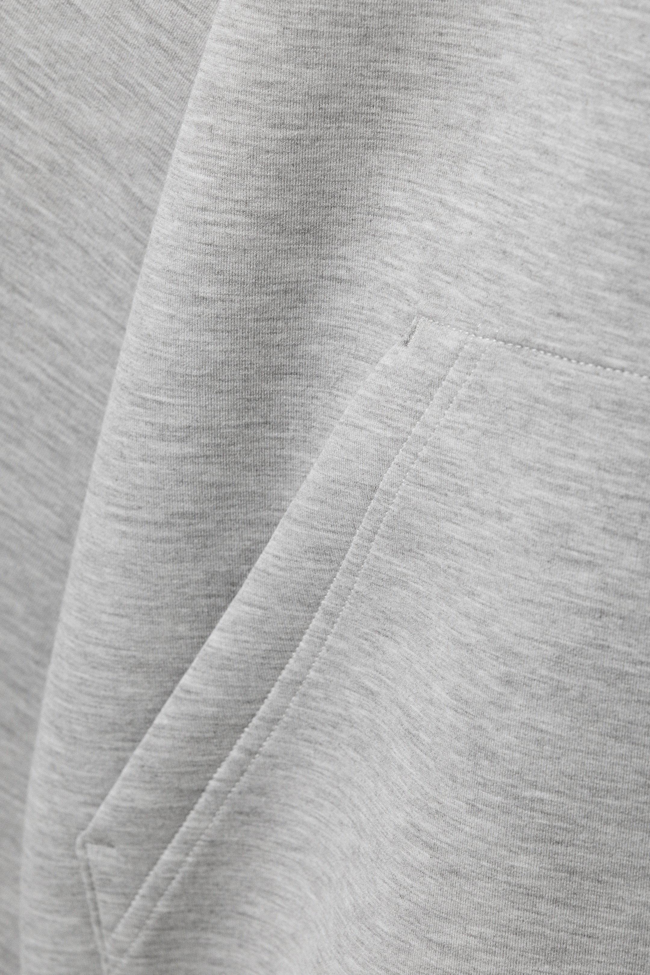 Agrandir l'image: Sweat à capuche zippé oversize en scuba - Gris chiné - FEMME | H&M FR 6