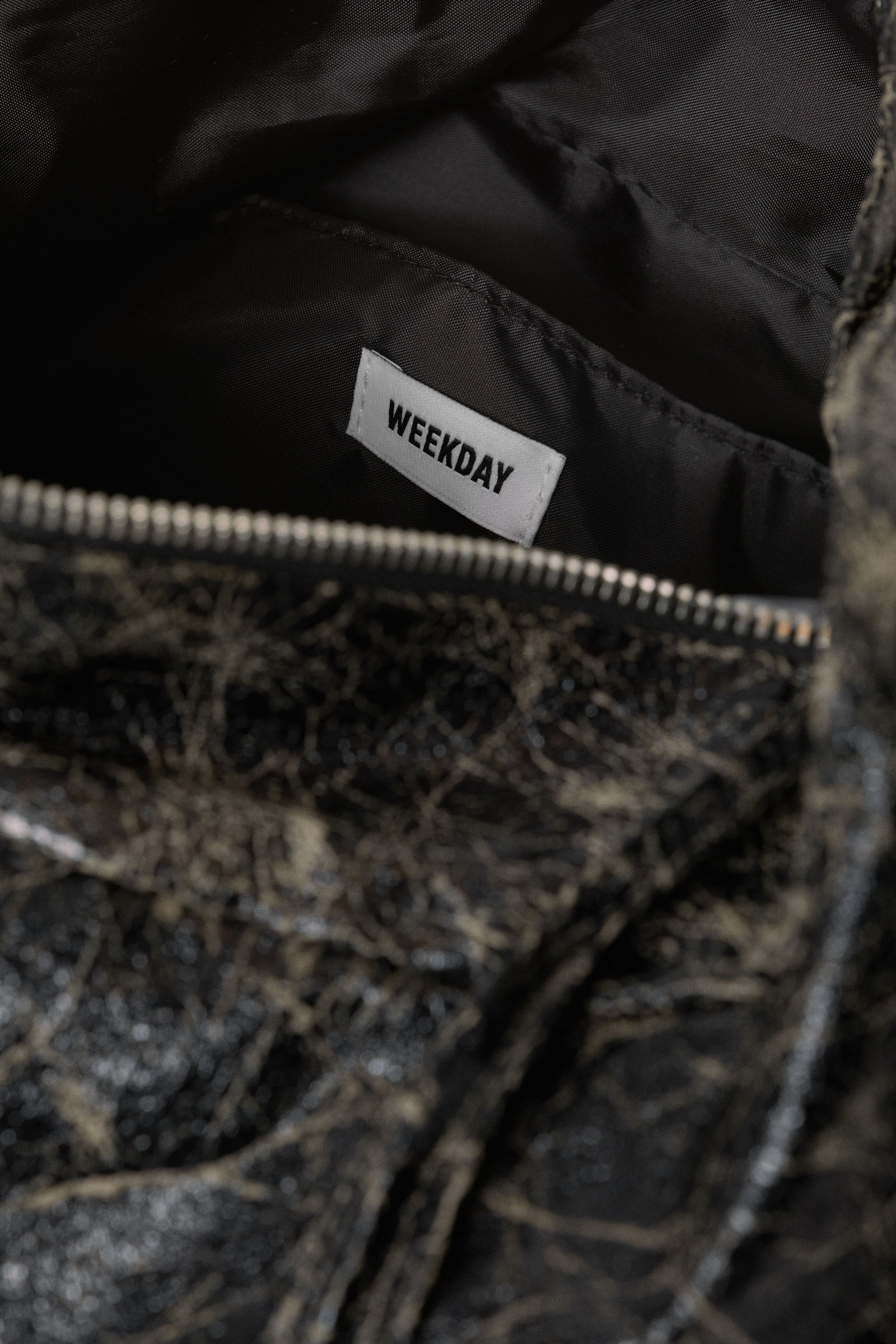 coated rectangular shoulder bag - Coated Black | Weekday WW