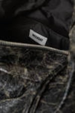 Beschichtetes Schwarz - Beschichtete rechteckige Schultertasche - 2