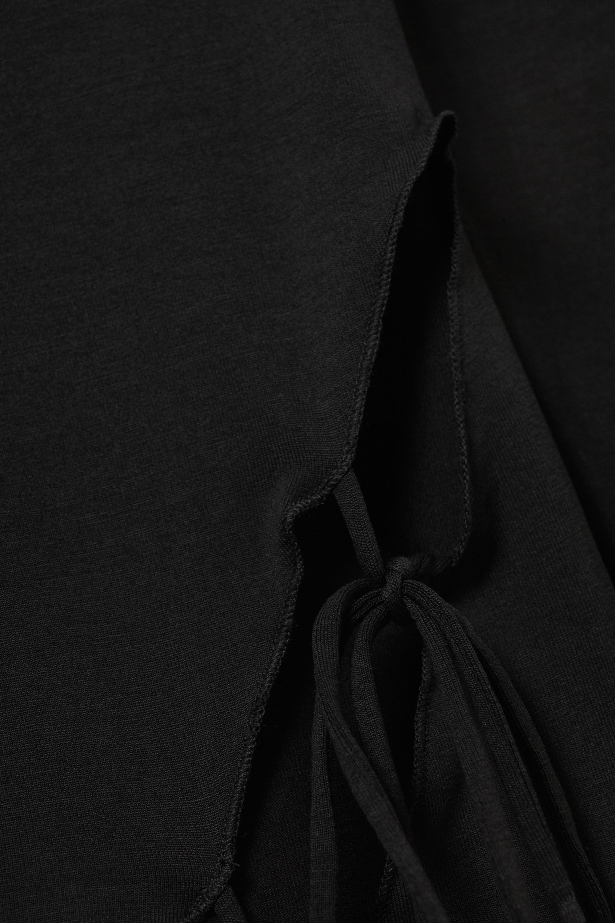 Black - Side Tie Top - 2