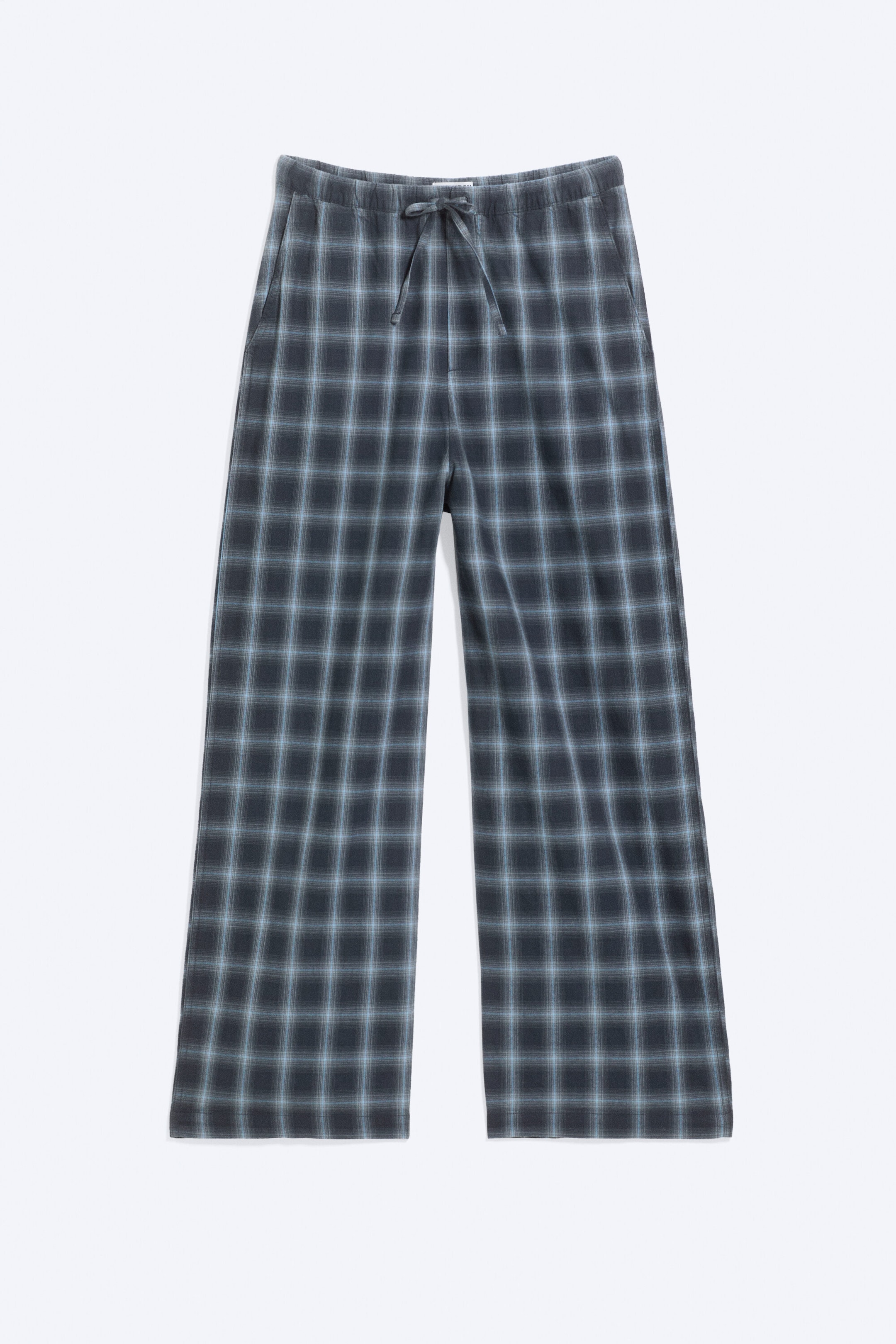 Checked Blue - Relaxed Flannel Pyjama Trousers - 3