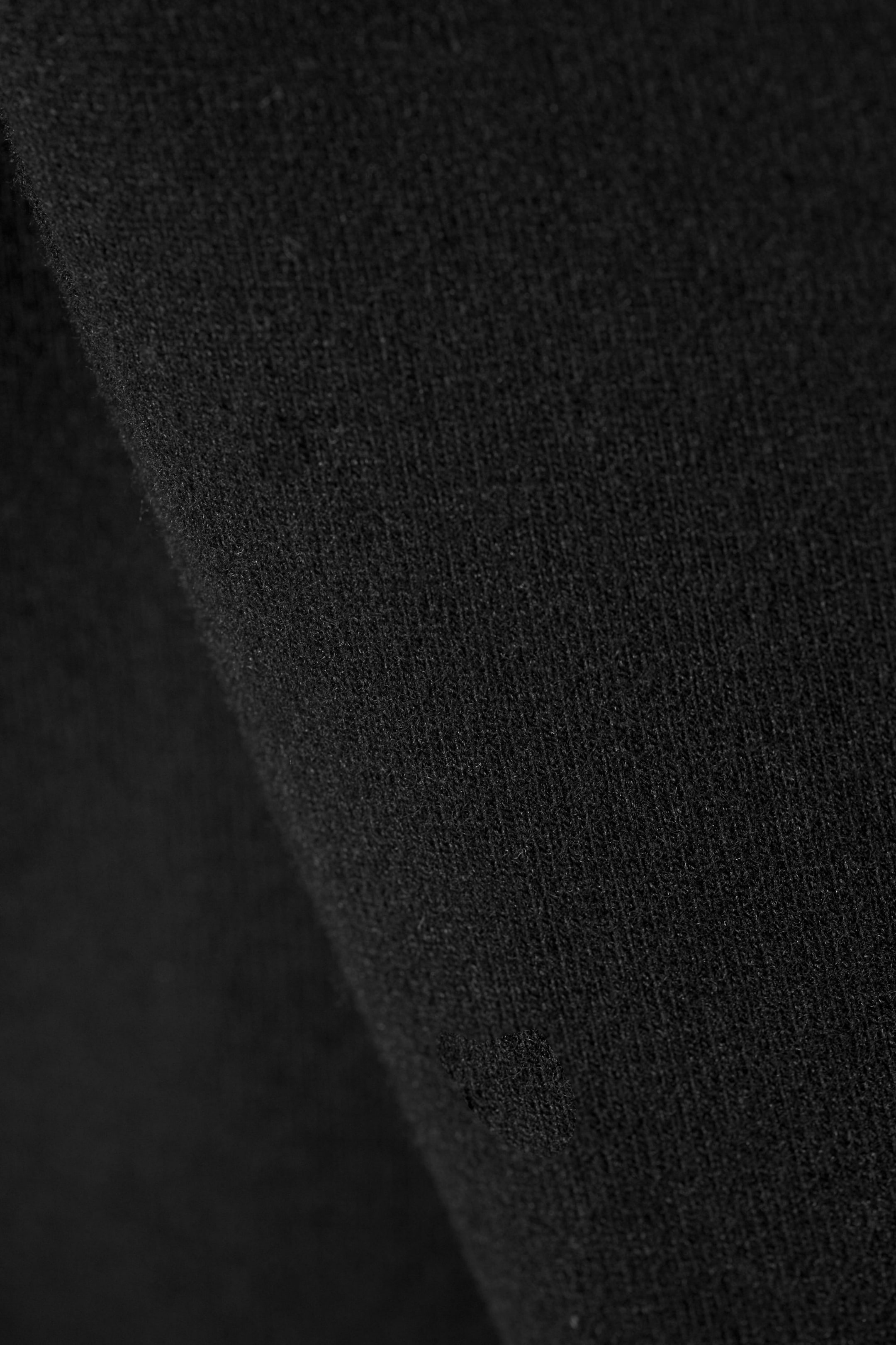 Black - Boatneck Cotton Longsleeve - 1