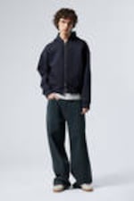 Dark Blue - Simon Scuba Zip Hoodie - 1