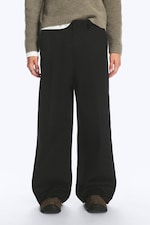 Black - Emil Loose Fit Chino Trousers - 1