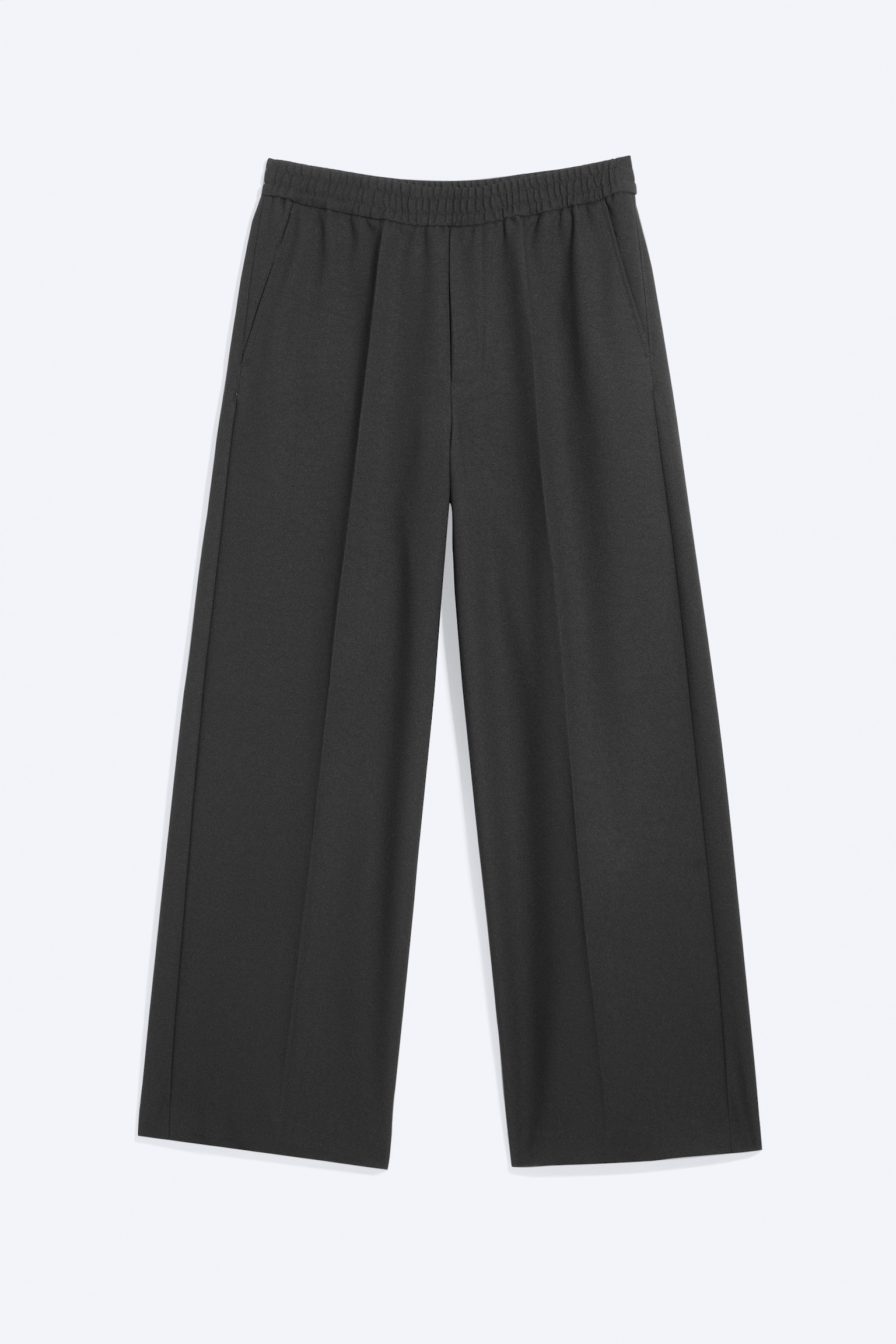 Pantalon de costume plissé baggy ample - Noir