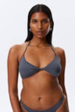 Dunkelblau - Neckholder Bikini-Oberteil - 0