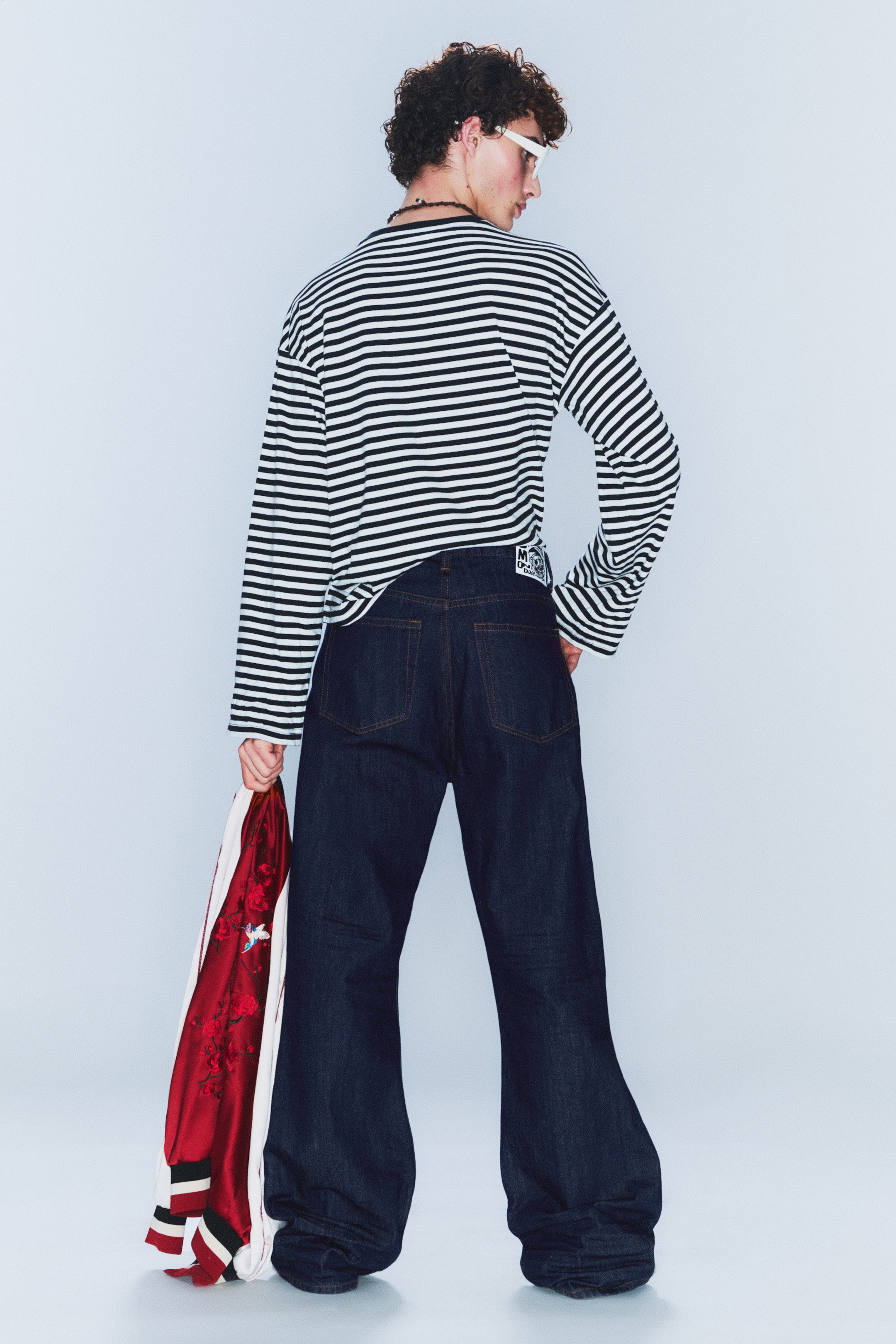 Blue Rinse - Dark Blue - Boo Bootleg Low Rise Regular Bootcut Jeans - 4