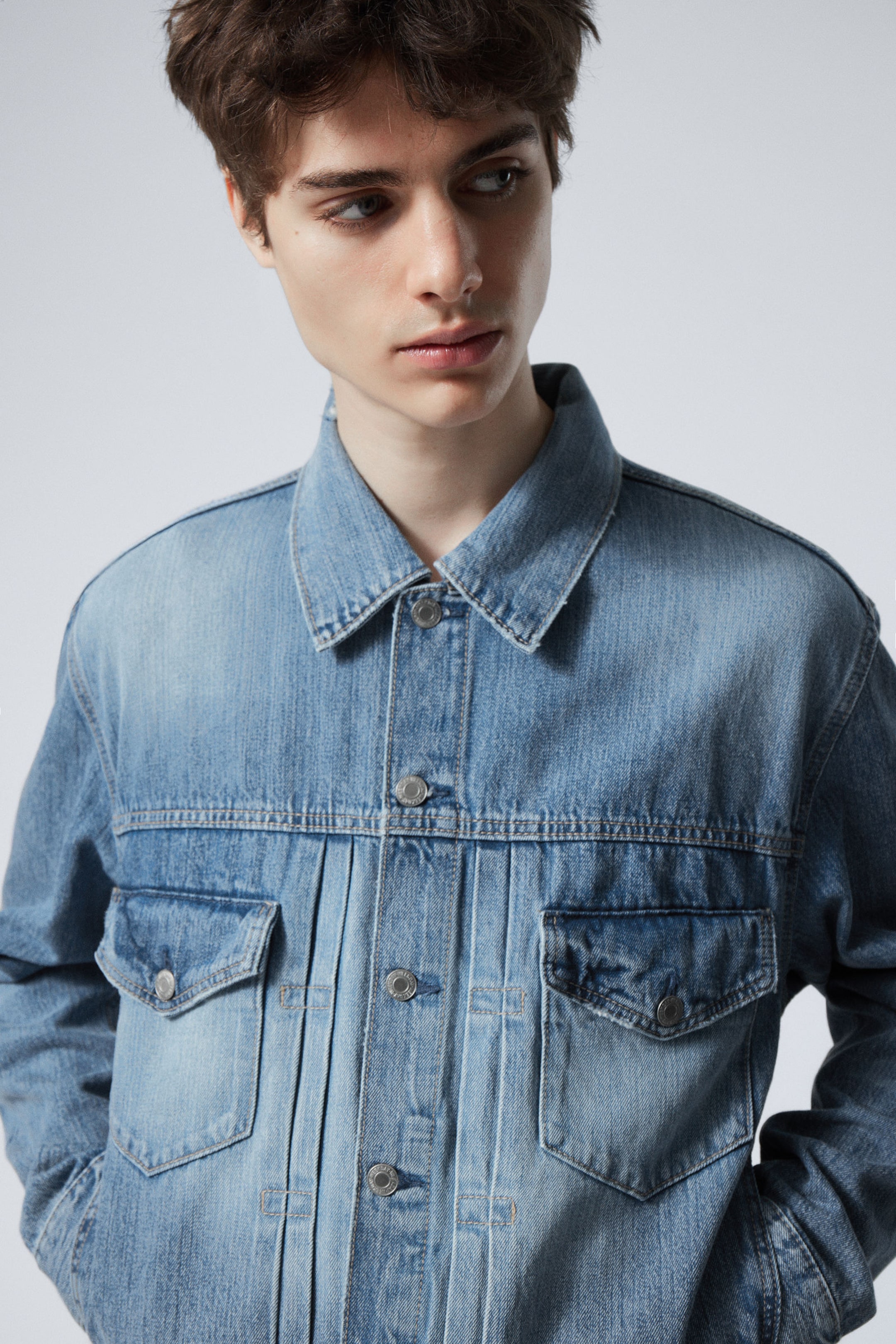#79829D - Denim jack met ruimvallende pasvorm - 2